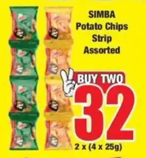 Boxer SIMBA Potato Chips Strip Assorted offer