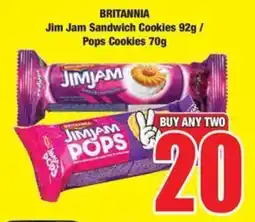 Boxer BRITANNIA Jim Jam Sandwich Cookies/ Pops Cookies offer