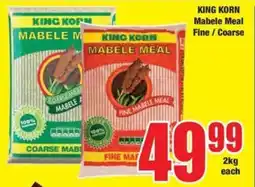 Boxer KING KORN Mabele Meal Fine/ Coarse offer