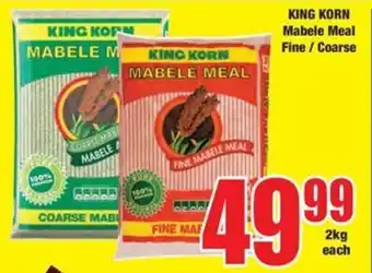 Boxer KING KORN Mabele Meal Fine/ Coarse offer