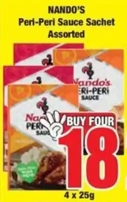 Boxer NANDO'S Peri-Peri Sauce Sachet Assorted offer