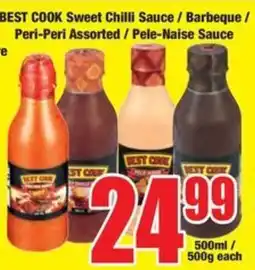 Boxer BEST COOK Sweet Chilli Sauce/ Barbeque/ Peri-Peri Assorted/ Pele-Naise Sauce offer