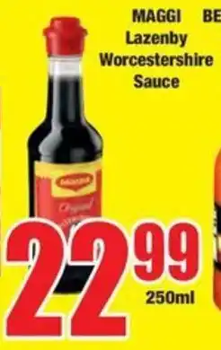 Boxer MAGGI Lazenby Worcestershire Sauce offer