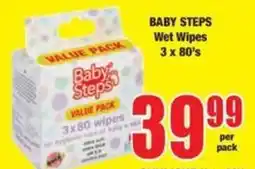 Boxer BABY STEPS Wet Wipes offer