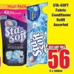 Boxer STA-SOFT Fabric Conditioner Refill Assorted offer