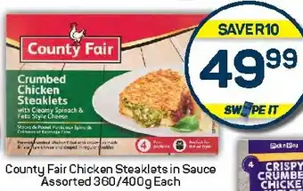 Pick n Pay Hypermarket County Fair Chicken Steaklets in Sauce Assorted offer