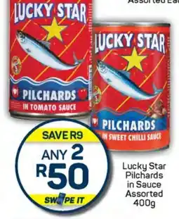 Pick n Pay Hypermarket Lucky Star Pilchards in Sauce Assorted offer