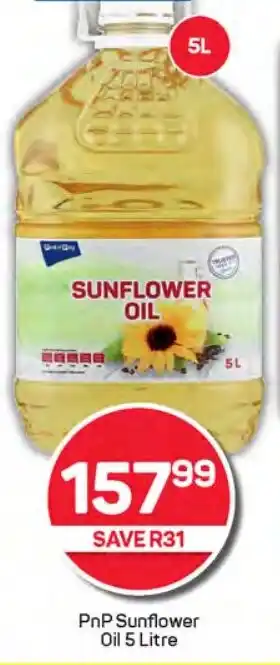 Pick n Pay Hypermarket PnP Sunflower Oil offer