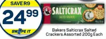 Pick n Pay Hypermarket Bakers Salticrax Salted Crackers Assorted offer