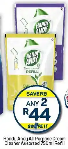 Pick n Pay Hypermarket Handy Andy All Purpose Cream Cleaner Assorted Refill offer