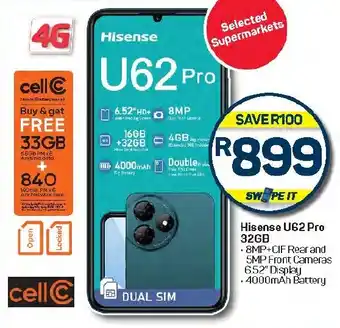 Pick n Pay Hypermarket Hisense U62 Pro 32GB offer