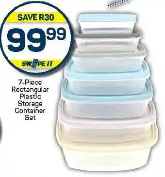 Pick n Pay Hypermarket Rectangular Plastic Storage Container Set offer