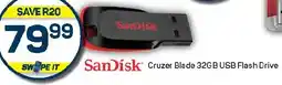 Pick n Pay Hypermarket SanDisk Cruzer Blade 32GB USB Flash Drive offer