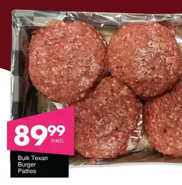 Save Hyper Bulk Texan Burger Patties offer