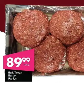 Save Hyper Bulk Texan Burger Patties offer