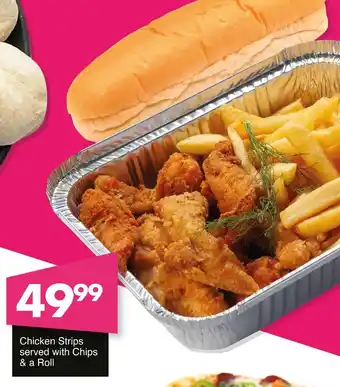 Save Hyper Chicken Strips served with Chips & a Roll offer