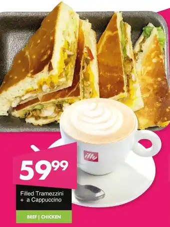 Save Hyper Filled Tramezzini + a Cappuccino offer