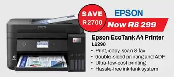 Expert Epson EcoTank A4 Printer L6290 offer