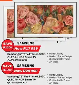 Expert Samsung 55" The Frame LS03D QLED 4K HDR Smart TV offer