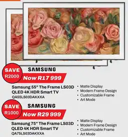 Expert Samsung 75" The Frame LS03D QLED 4K HDR Smart TV offer