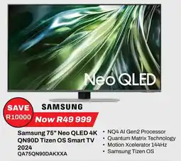 Expert Samsung 75" Neo QLED 4K QN90D Tizen OS Smart TV 2024 offer