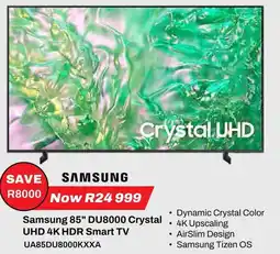 Expert Samsung 85" DU8000 Crystal UHD 4K HDR Smart TV offer