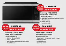 Expert Samsung 401 Grill MWO Silver trim LED Display offer