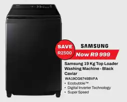 Expert Samsung Top Loader Washing Machine - Black Caviar offer