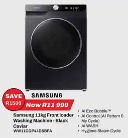 Expert Samsung Front loader Washing Machine - Black Caviar offer