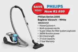 Expert Philips Series 2000 Bagless Vacuum - White offer