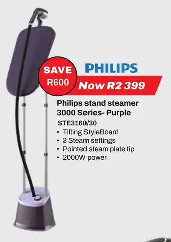 Expert Philips stand steamer 3000 Series-Purple offer