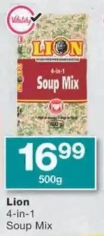 Checkers Lion 4-in-1 Soup Mix offer