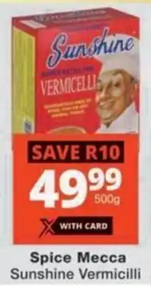 Checkers Spice Mecca Sunshine Vermicilli offer