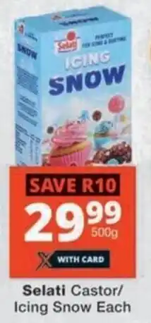 Checkers Selati Castor/ Icing Snow Each offer