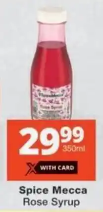 Checkers Spice Mecca Rose Syrup offer