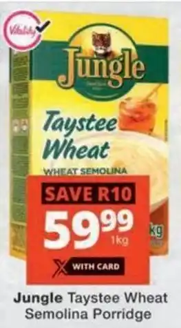 Checkers Jungle Taystee Wheat Semolina Porridge offer