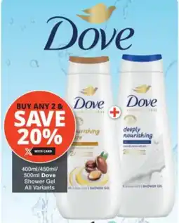 Checkers Dove Shower Gel All Variants offer