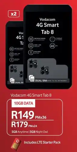 Makro Vodacom 4G Smart Tab 8 offer