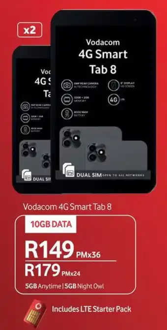 Makro Vodacom 4G Smart Tab 8 offer