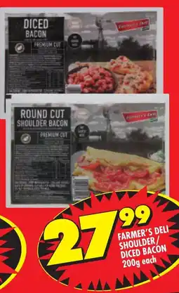 Shoprite Farmer's deli shoulder/ diced bacon offer