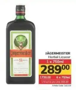 Jumbo JÄGERMEISTER Herbal Liqueur offer