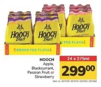 Jumbo HOOCH Apple, Blackcurrant, Passion Fruit or Strawberry offer