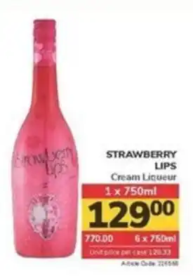 Jumbo STRAWBERRY LIPS Cream Liqueur offer