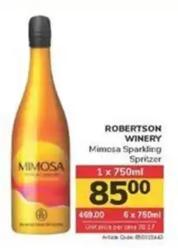 Jumbo ROBERTSON WINERY Mimosa Sparkling Spritzer offer