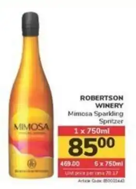 Jumbo ROBERTSON WINERY Mimosa Sparkling Spritzer offer