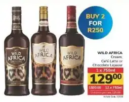 Jumbo WILD AFRICA Cream, Café Latte or Chocolate Liqueur offer