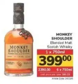 Jumbo MONKEY SHOULDER Blended Malt Scotch Whisky offer