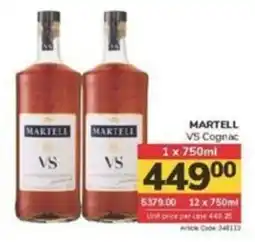 Jumbo MARTELL VS Cognac offer