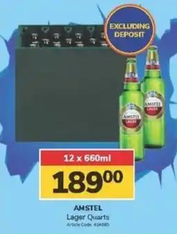 Jumbo AMSTEL Lager Quarts offer