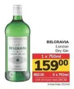 Jumbo BELGRAVIA London Dry Gin offer